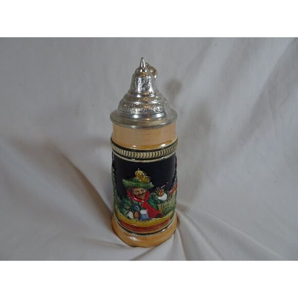 Small Ceramic German Style Beer Mug Stein - Picture 4 of 8